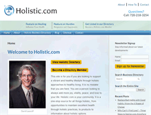 Tablet Screenshot of holistic.com